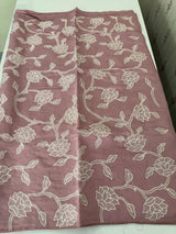 Blended Malai chanderi saree with applique work saree  MSM5676 Pink (1)