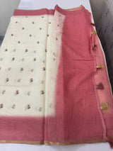 Ombre semi Linen Saree - MSL1514 (2)