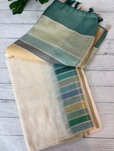 Rainbow semi Linen Saree MLS615- 14