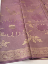 Crepe tissue silk saree with blouse MA32321