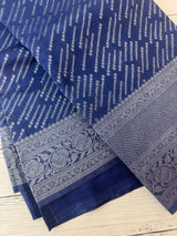 Soft chiffon Georgette saree - MS13321 Blue