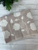 Kota cotton applique work saree- MSH7877 PaleBrown