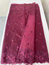 Semi Organza saree with thread work - MSH7654