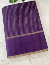 Tussar mix Semi silk saree with small zari weaving MSS8925