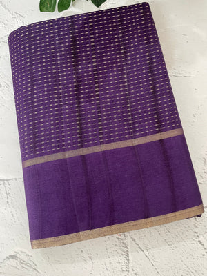 Tussar mix Semi silk saree with small zari weaving MSS8925