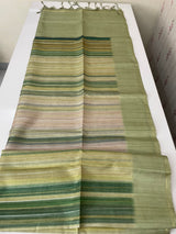Multi color Semi soft silk saree with borders MSS590