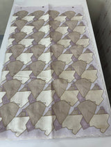 Jute Linen saree with thread work MSH206 Lavender