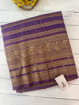 Semi banarasi Khaddi Georgette saree - MS1499 DarkLavender