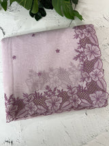 Cutwork Moonga checks saree MSH202 - Lavender
