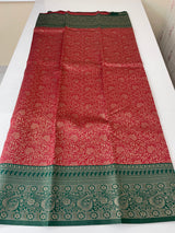 Brocade semi silk saree MS67443