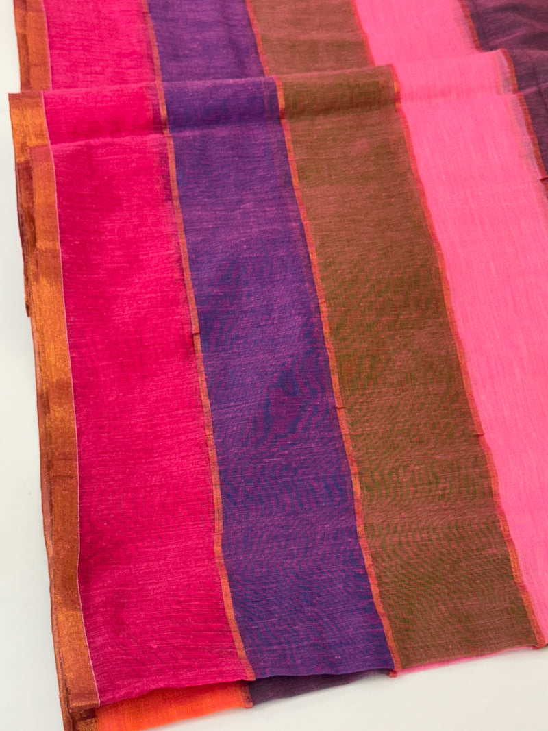Rainbow Soft mulcotton saree MS4436