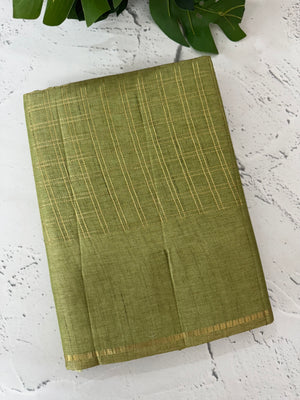 Tussar mix Semi silk saree with small zari weaving MSS8925