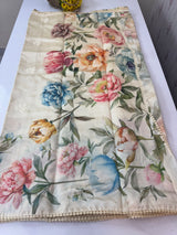 Semi silk saree with digital prints SRTS41