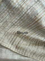 Linen saree with thread work MLS16102