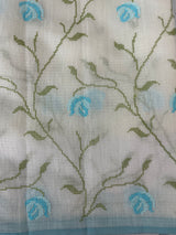 Soft Netkota saree with cross stitch embroidery MSH210