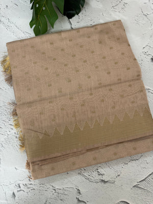 Semi chanderi saree with buttas MSF784 PastelMauve