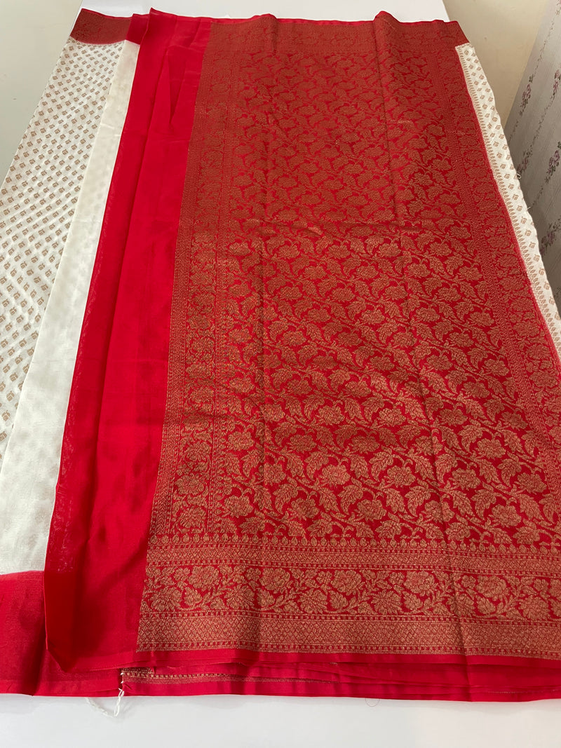 Banarasi viscose Georgette saree MKGS611