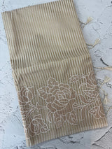 Chanderi tissue saree with applique work-  MSH248