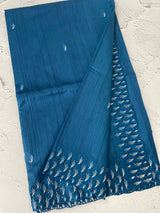 Semi tussar saree with cutwork MSHK566