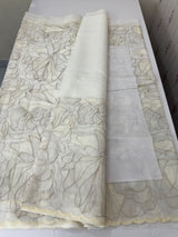 Semi organza saree with thread work - MSH910