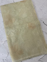 Viscose organza saree with thread work - MSH925 PastelDustyGreen