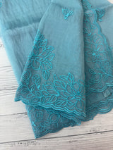 Tissue Organza saree MS14051- Blue