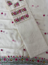 Unstitched Phulkari Silky Kota Set - MUS106