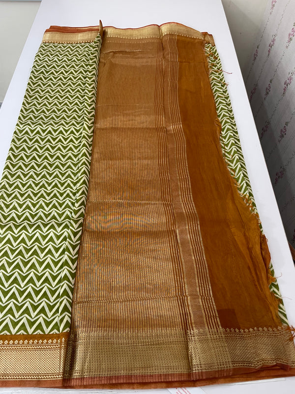 Soft chanderi saree  MS9871