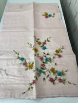 Kota saree with Digital Floral Print with Sequin Embellishment MS14953 PastelPink