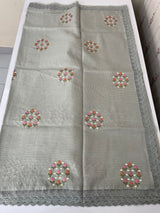 Silky kota embroidery saree MSK4359