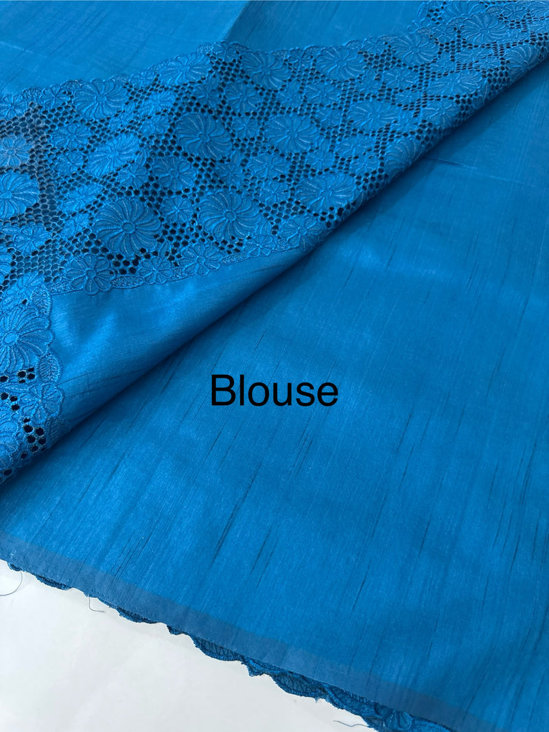 Cutwork Semi tussar saree MTSS845