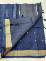 Tussar mix Semi silk saree with small buttas MSS8930