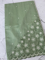 Cutwork Semi tussar saree MTSS674