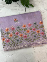 Silky kota embroidery saree MSK4333 - Lavender