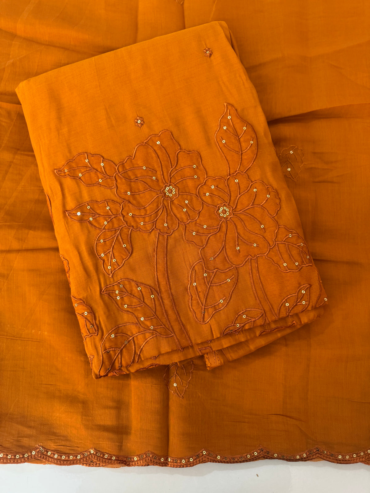 Unstitched Malai Chanderi Salwar Set - MUS103