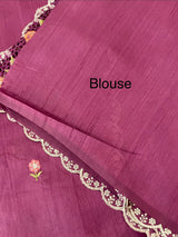 Cutwork Semi tussar saree MTSS680