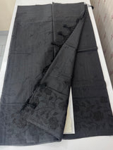 Mul chanderi saree with applique work MSH179 Black