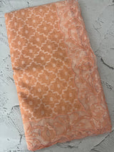 Kota Moonga saree with net applique borders MSH295- Peach