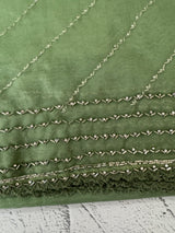 Handworked Organza saree and blouse MCW376 JadeGreen
