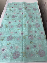 Mul chanderi saree with embroidery - MS14899 PastelBlue