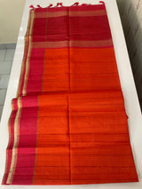 Semi silk saree with zari weaving  MSG6161