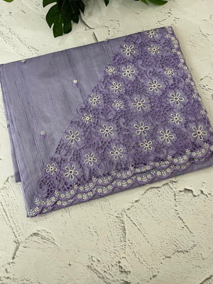 Cutwork Semi tussar saree MTSS674