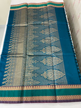 Kanchi Silk cotton saree with zari weaving - MSK897