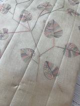 Blended tussar saree with embriodery - MS8665 Cream