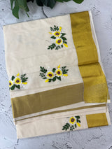Kerala cotton saree - ‘’Swarnam”