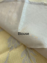 NetKota saree with tissue applique work MS15145 - PastelYellow