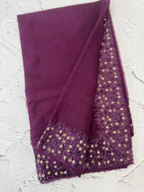 Organza saree with embroidery borders - MSH907