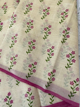 Printed Art silk saree with blouse MAS6966