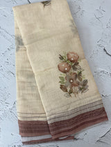 Semi linen saree with blouse MLS8765 (5)