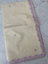 Kota Chanderi saree with embroidery borders - MNM221